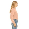 thumbnail image 3 of Ladies' Cropped Fleece Hoodie - PEACH - L, 3 of 3