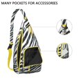 thumbnail image 2 of Waterproof Hiking Backpack Sling Bag for Women – Fashionable Lightweight Crossbody Bag with Adjustable Strap, Chic Retro Geometric Chest Bag for Travel, Outdoor Adventures & Everyday Use, 2 of 4