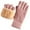 Pink-09, variant on STETMN Women's Winter Solid Mittens Plush Fleece Lined Warm Gloves Cold Weather Elastic Gloves for Ski