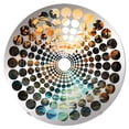 thumbnail image 2 of Designart "Harmonious River in Alcohol Ink II" Countryside Radial Dot Round Wall Mirror - Landscapes Oval Printed Decorative Mirror - Multiple Color Options, 2 of 5