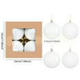thumbnail image 3 of Horivan 4PCS Shatterproof Christmas Ornaments 3.74 Inch Plastic Hanging Balls for Holiday Tree Decorations Festive Party Supplies, 3 of 6