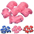 thumbnail image 2 of Bangcool 6PCS Kids Protective Gear Set Wrist Guard Knee Pad Elbow Pad for Skateboarding, 2 of 5