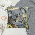 thumbnail image 2 of Patifu Cute Koala Mom and Baby Print Cozy Soft Square Throw Pillow Cases Cushion Covers Couch Bed Home Decoration 20x20in, 2 of 5