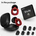thumbnail image 6 of Audree Style Ear Plugs for Concert, Festival, Event & Noise Sensitivity, Red, 6 of 6