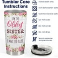 thumbnail image 4 of Sisters Gifts from Sister, Oldest Sister Tumbler with Lid 20 oz Stainless Steel, Seester Like A Sister Mug, Birthday Gifts for Sister, 4 of 6
