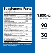 Nutricost Testosterone Complex (90 Capsules) - 1800mg Per Serving, Supplement
