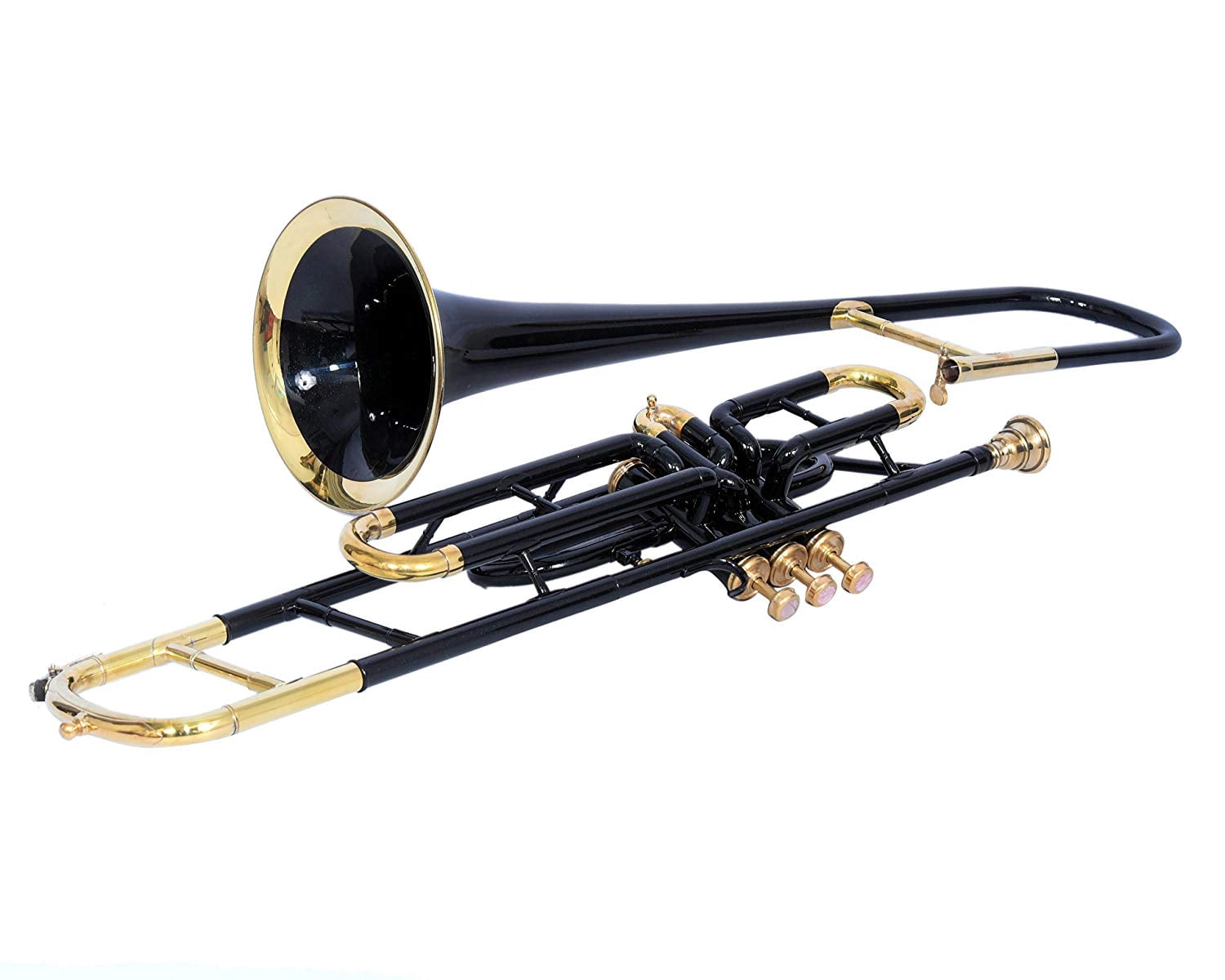Valve Trombone-Bb Black Brass.With Hard Case And Mouthpiece TRUMBONE