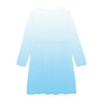 thumbnail image 4 of IROINNID Girls' Long Sleeve A-Line Dress 4-14 Years Kids Soft and Comfy Skater Dress with Elastic Waist for School, Recital, and Casual Outfits, 4 of 4