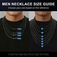 thumbnail image 4 of ChainsProMax 3mm Men Necklace Box Chain 14K Gold Plated Stainless Steel Chain Necklace Fathers Day Jewelry Gift for Dad Son, 4 of 7