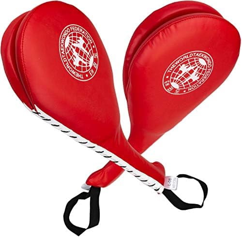 Blocking Pad / Kick Shield – 18x26 Inch Punching Pad For Boxing, Taekwondo, MMA Training, With Multiple Hand Straps