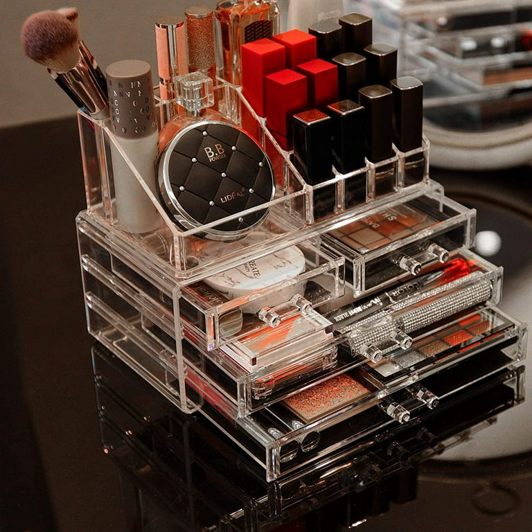 Cq acrylic Clear Makeup Organizer And Storage Stackable Skin Care