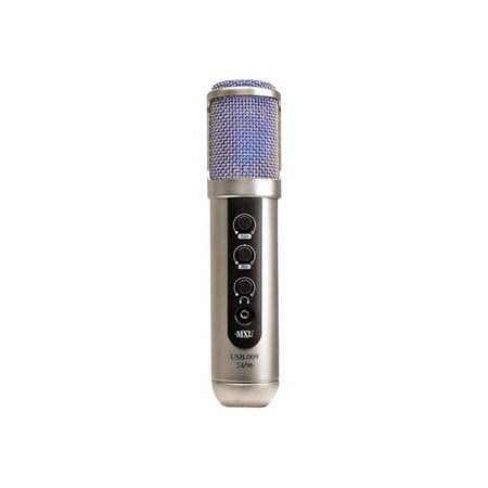 MXL USB .009 Plug-in Condenser Microphone, Silver