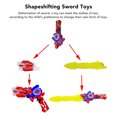 thumbnail image 3 of Juguetes de espada que brillan intensamente para niños juguetes de espada que cambian de forma de plástico 2 en 1 para regalo de niños ANGGREK Otros, 3 of 8