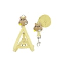 thumbnail image 2 of Methold Correas Remolque Ajustable Animal Cuerda Tracción Lindo Realista Interesante Correa para el pecho Correa Teddy Cable de larga Suministros para gatos Amarillo S, 2 of 6