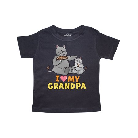

Inktastic I Love My Grandpa Hippos Gift Toddler Boy or Toddler Girl T-Shirt