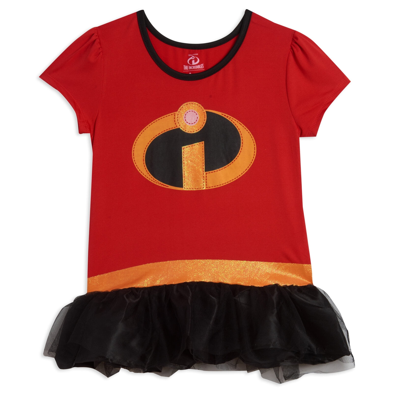 Disney Incredibles Infant Baby Girls Cosplay T-Shirt Dress Leggings and Headband 3 Piece Outfit Set Newborn to Big Kid