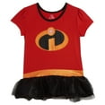 thumbnail image 3 of Disney Incredibles Infant Baby Girls Cosplay T-Shirt Dress Leggings and Headband 3 Piece Outfit Set Newborn to Big Kid, 3 of 5