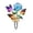 Multicolor#02, variant on Decorative Garden Stake, Acrylic Butterfly Silhouette Yard Shadow Stake Patio Art Insert with Colorful Flower Design for Adult Lawn Pathway Flowerbed Planter Display