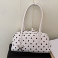 thumbnail image 2 of Rvusndi Polka Dot Bowler Bag,Slouchy Tote Bags Polka Dot PU Bowler Bag for Women Fashion Hobo Bags Large Shoulder Bag Handbag for Travel Work, 2 of 8