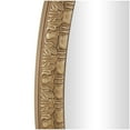 thumbnail image 4 of DecMode 47" x 47" Brown Carved Leaf Wall Mirror, 4 of 7