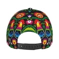 thumbnail image 4 of Xecao Roosters and Flowers for Baseball Cap: Unisex, crafted from classic polyester twill fabric, featuring a soft unconstructed design, 4 of 5