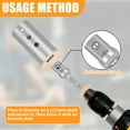 thumbnail image 5 of Ikoopy Trailer Jack Drill Adapter Stainless Steel Trailer Jack Crank Handle Cordless Drill Adapter with a 1/2 Inch Socket Adapter Bit Practical Trailer Jack Electric Drill Adapter, 5 of 10