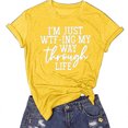thumbnail image 3 of Birdeem Femmes Filles Grande Taille T-Shirts Imprimés Manches Courtes Col Rond T-Shirt Blouse Hauts, 3 of 8