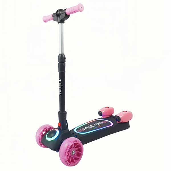 Scooter Infantil Plegable Patín Kick Scooter Moboss MB6 Rosa