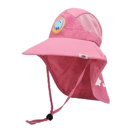 

Rovga Hats For Boys Girls Kids Baby Boy Toddler Outdoor Adjustable Cartoon Bucket Sun Protection Beach Hat