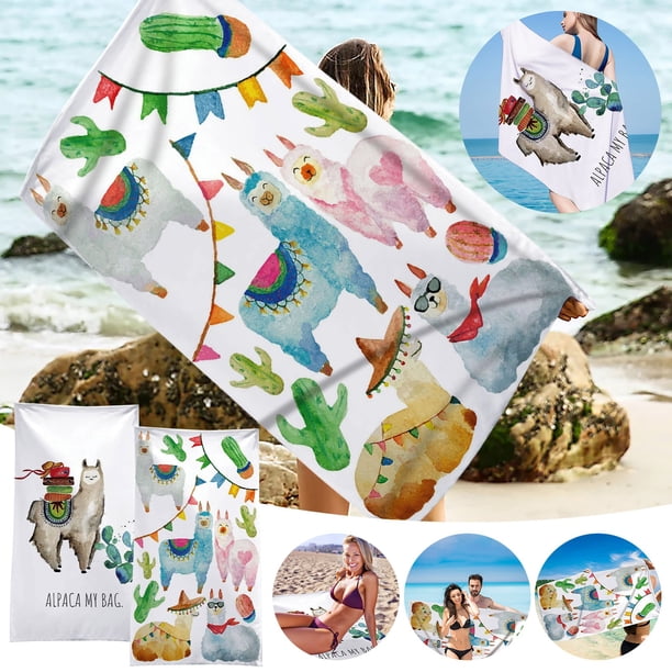 onlyliua ¡ ¡Descuentos de Temporada! Toalla de Playa de Microfibra, Súper Liviana, Colorida, Toalla de Baño, Manta de Playa a Prueba de Arena, Toalla Multiusos para Viajes, Piscina, 30 X 60 Pulgadas