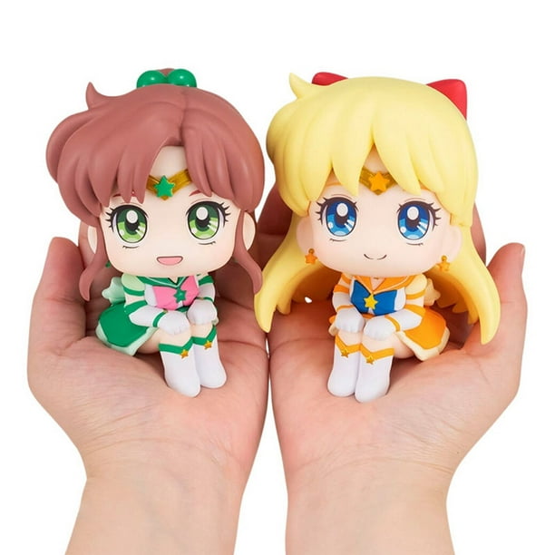 Figura de acción de Anime Sailor Moon para niños, juguete de 7cm, Tsukino Usagi, Chibiusa, Kino Makoto, Sailor Mars, Júpiter, Mercury, Venus806