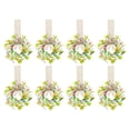 thumbnail image 2 of 8 Pcs 8" Mini Easter Wreaths for Kitchen Cabinet, Small Spring Artificial Easter Egg Wreath with Ribbon Bow for Window Front Door Table Centerpiece Farmhouse Decor, 2 of 7