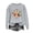 Gray, variant on Womens Cute Turkey Graphic Sweatshirt Vintage Thanksgiving Crewneck Long Sleeve Pullover Tops Casual Loose Fit Fall Sweaters
