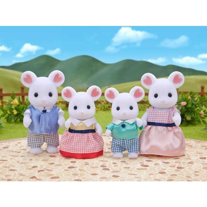 calico critters white mouse family