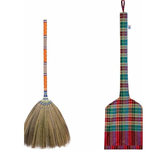 SN SKENNOVA - Asian Indoor & Outdoor Broom Handmade with Storage Bag