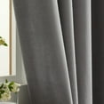 thumbnail image 5 of Grianlook Blackout Window Curtain UV Protection Curtains Thermal Insulated Drapes Solid Room Dark Gray 52 x 96 inch, 5 of 5