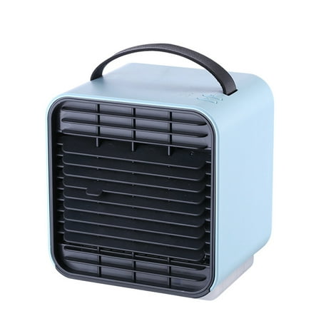 

Portable Air Conditioner Air Cooler Fan with 3 Speeds & Handle Personal Cooling Humidifier USB Desktop Purifier