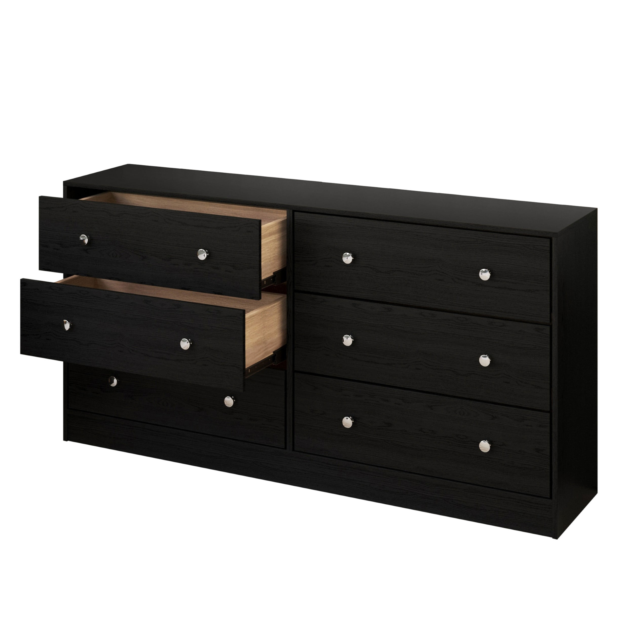 Home Design Altoona 6-Drawer Dresser, Modern Wood Grain Storage Dresser