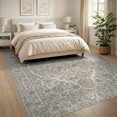 thumbnail image 3 of ODIKA 8'x10' Washable Area Rug Under Vintage Distressed Border Ornate Scrollwork Large Dining Flowing Dynamic for Living Room, Sectional, Family , Durable, Non-Slip, 3 of 7
