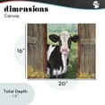 thumbnail image 4 of Stupell Industries Rustic Lodge Cow in Wooden Gate Canvas Art, 20 x 16, by George Dyachenko, 4 of 8