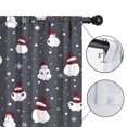 thumbnail image 4 of Blackout Kids Curtains,Dark Christmas Snowman Pattern Childrens Insulated Curtains Set Of 2,Bedroom Essentials,Toddler Room Decor 52"x63", 4 of 5