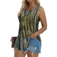 thumbnail image 5 of Fantaslook Womens Tank Tops Dressy Casual Sleeveless Blouses Crew Neck Pleated Tunic Shirts Summer Tops, 5 of 10