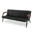 thumbnail image 7 of Walsport Faux Leather Waiting Room Chair Reception Sofa with Metal Frame, 7 of 7
