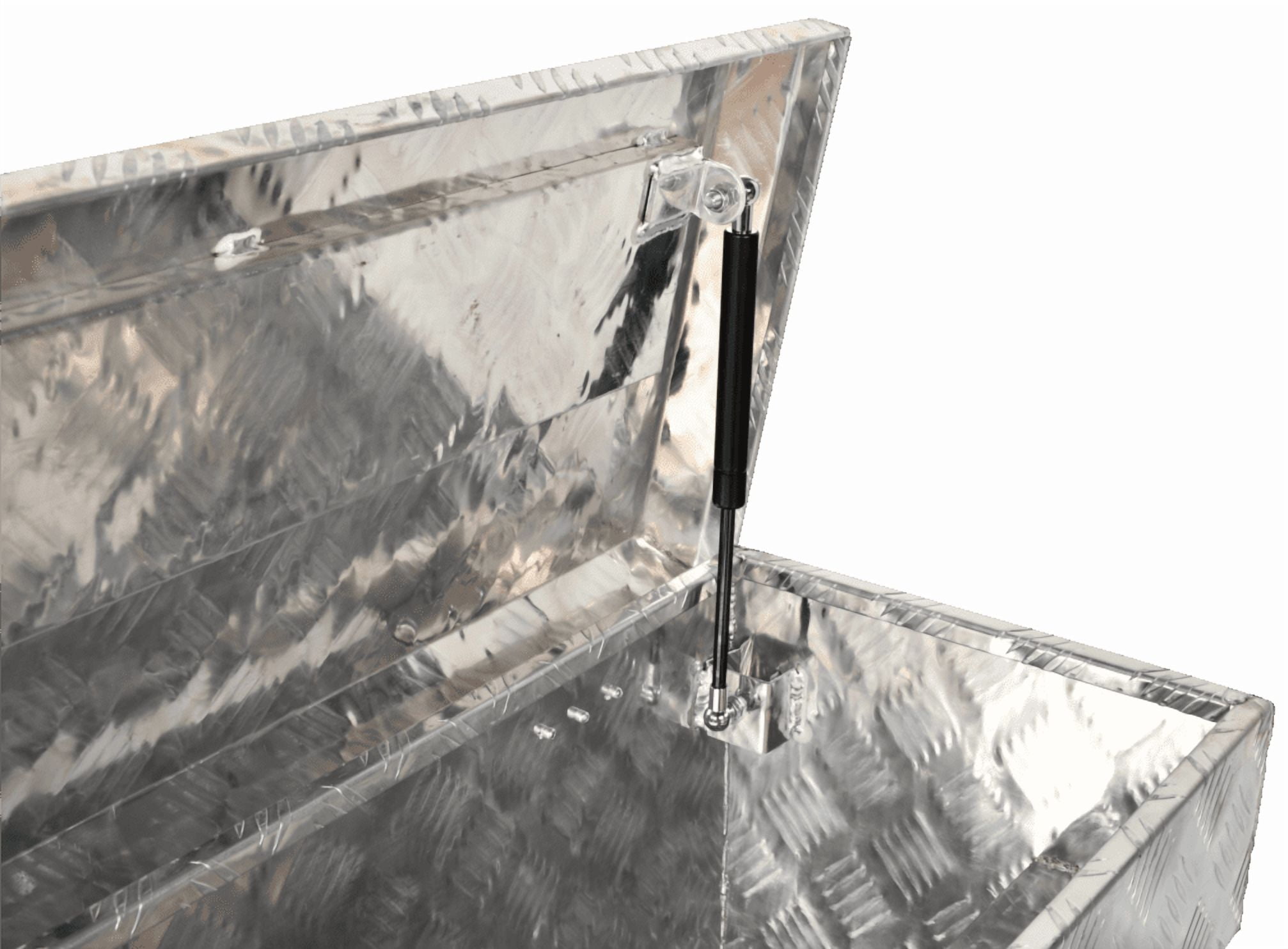 ‎60"x8"x14" Aluminum Side Tool Box for Truck Pickup Trailer Storage Bed Silver