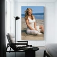 thumbnail image 3 of American Actress Drew Barrymore Beach Photo Sexy Poster Poster Cool Artworks Painting Wall Art Canvas Prints Hanging Picture Home Decor Posters Gift 16x24inch(40x60cm), 3 of 6