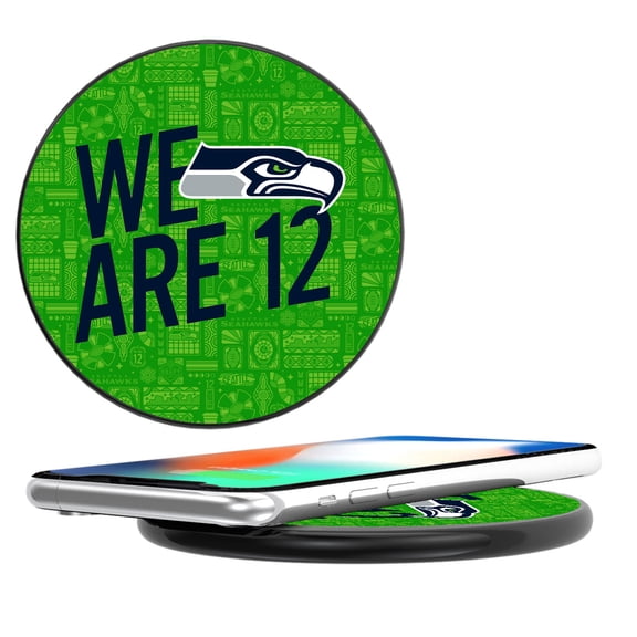 Keyscaper Black Seattle Seahawks Illustrated Wireless Charger
