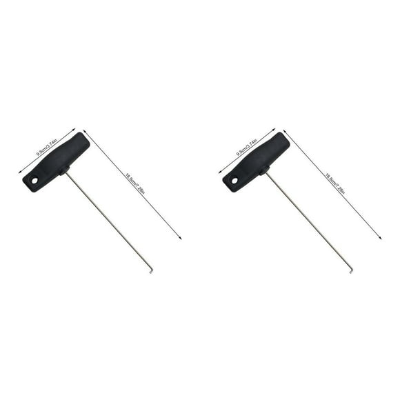QualitChoice Car Speedometer Removal Pulling Hook Modification Repair Hand Tool Tools Black 2Set
