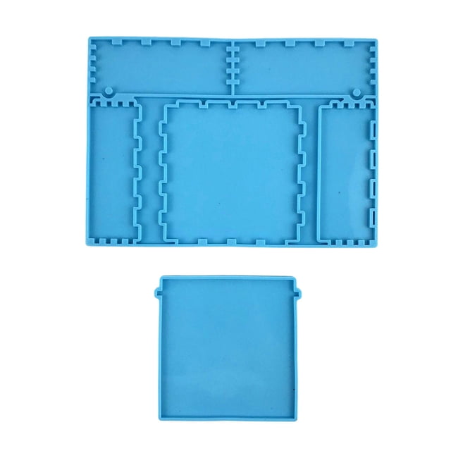 Caja de fundición de resina de silicona DIY epoxi vela cera juego artesanía suministros de herramientas fabricación resina arte caso para , Caja de 202 cm x 147 cm 104 cm x 10 cm Gloria Fundición de resina de silicona