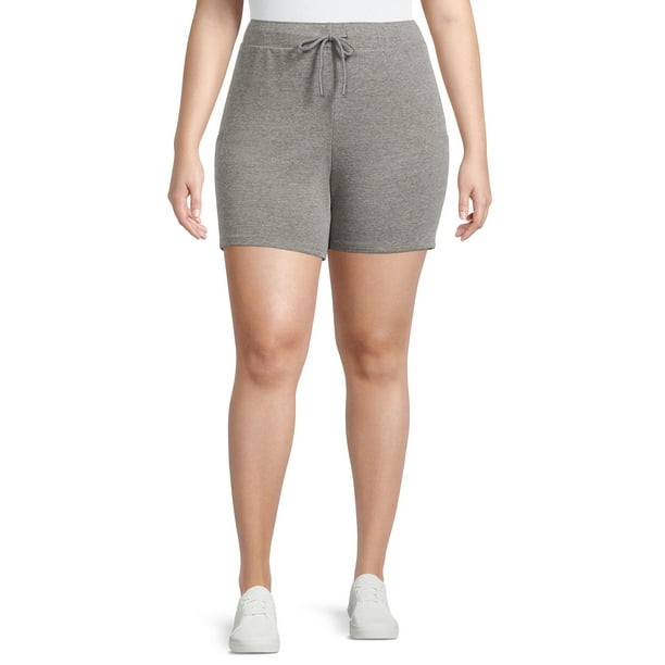 Reebok Women's Plus Size French Terry Shorts with Pockets on sale Summer Clearance - Walmart.com