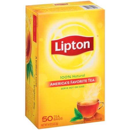 Linton Tea Lipton Black Tea Bags America's Favorite Tea 50 ct - Walmart.com